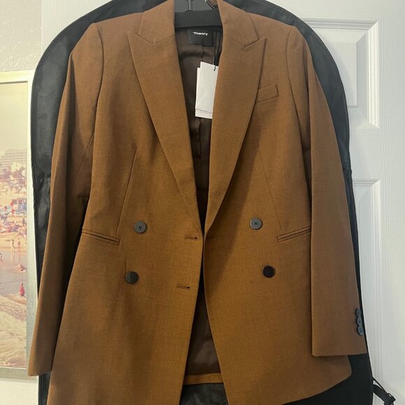 New Theory Power Jacket in Sevona Stretch Wool, S.000 - Picture 1 of 4